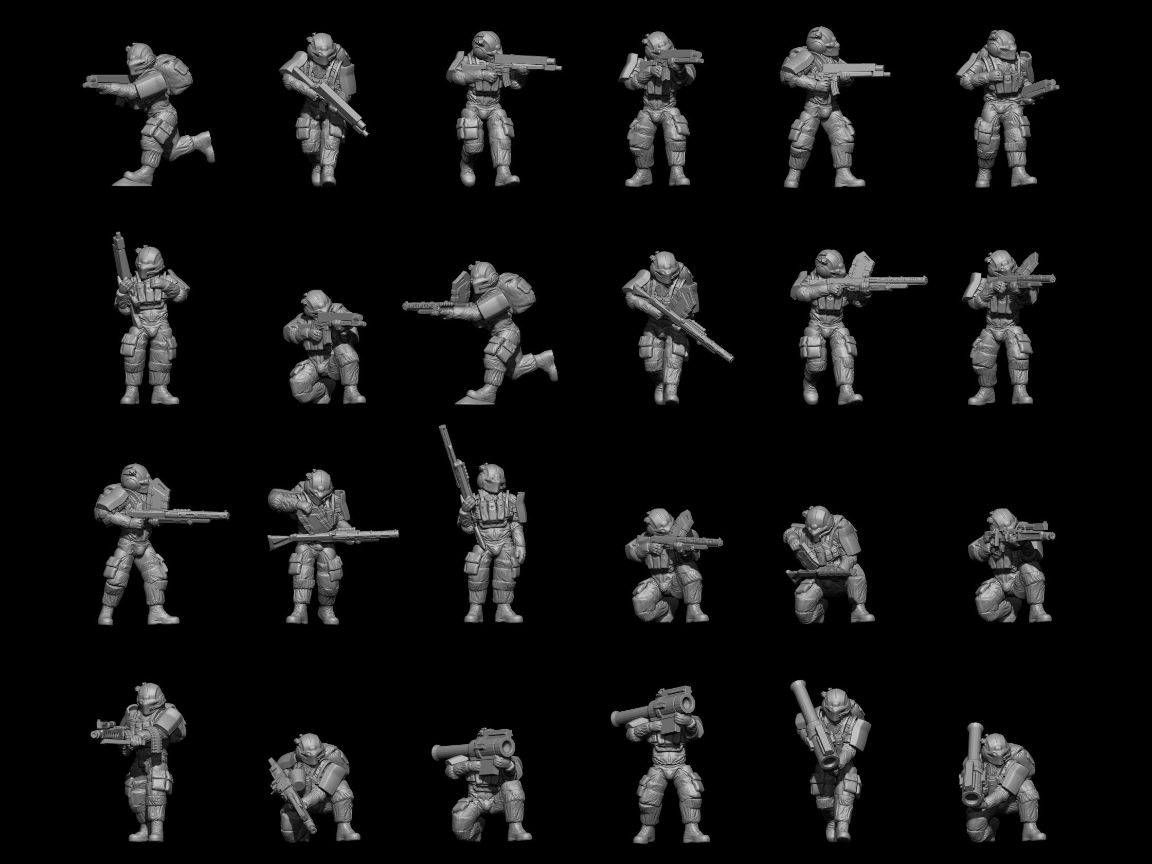 1/144 Scale Mini — Loyalist Infantry