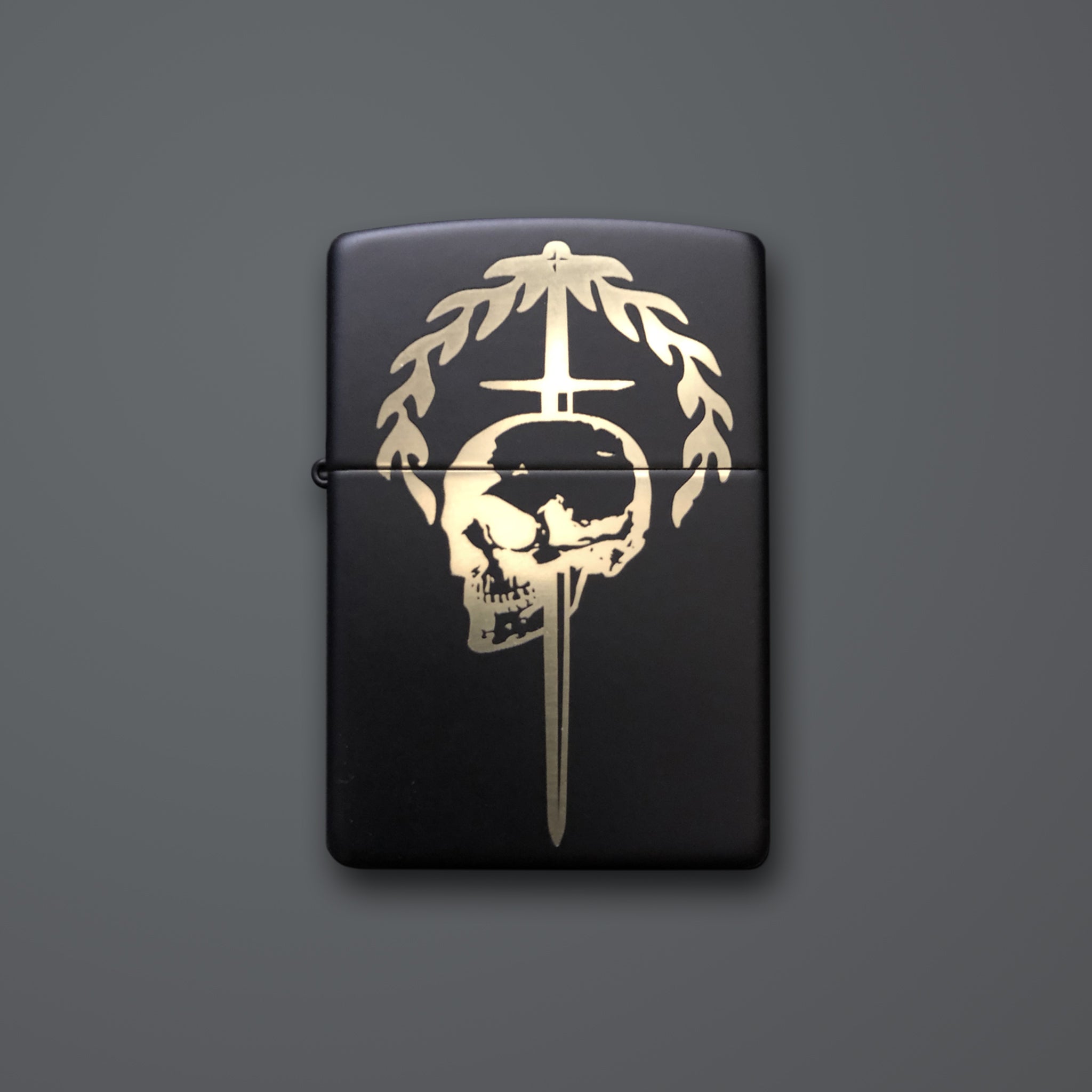 Lighter — SNC Skull & Laurel