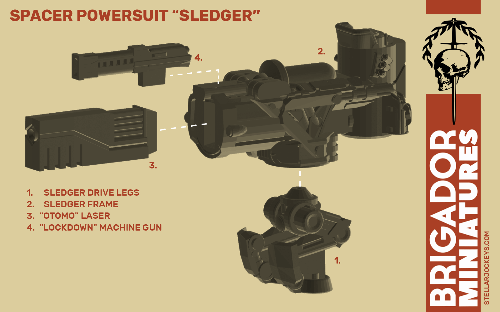 1/144 Scale Mini — Spacer Powersuits